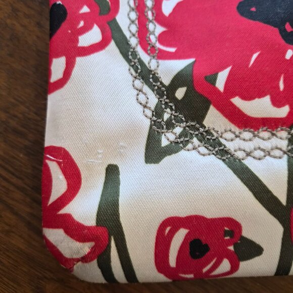 Coach Poppy Flora Hippie Shoulder Bag with White Patent Trim - Picture 7 of 13